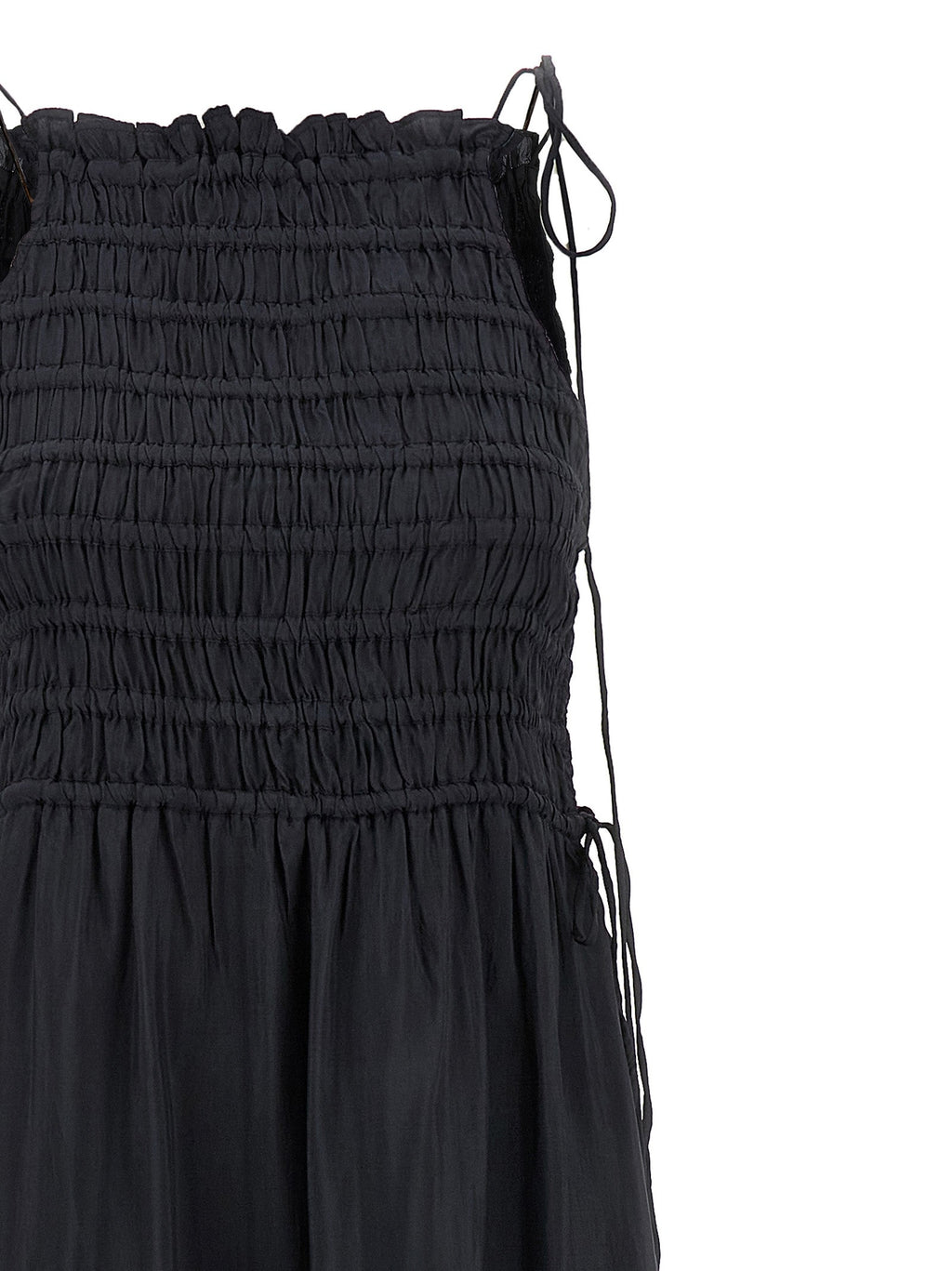 Ganni Gray Viscose Long Dress