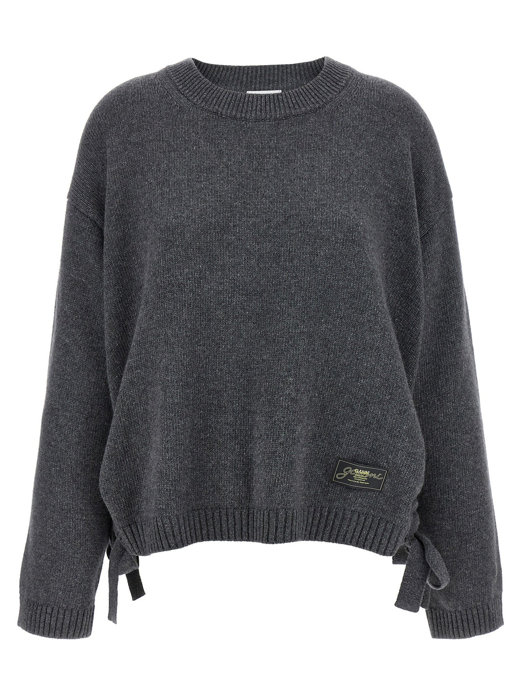 Ganni Gray Wool Cardigan