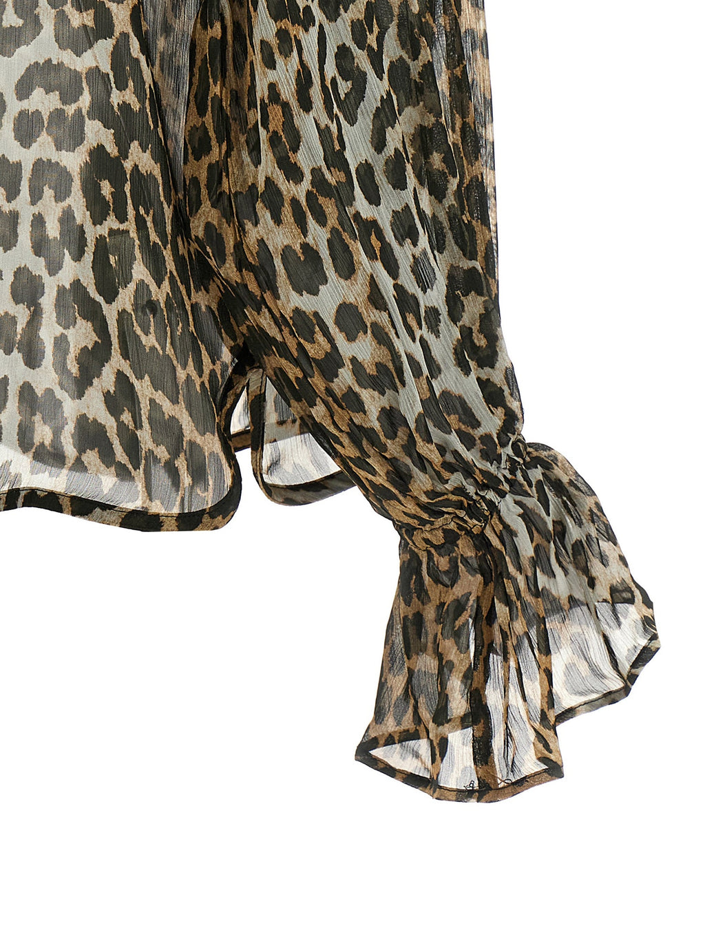 Ganni Brown Viscose Blouse
