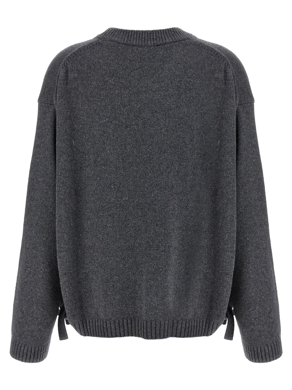 Ganni Gray Wool Cardigan