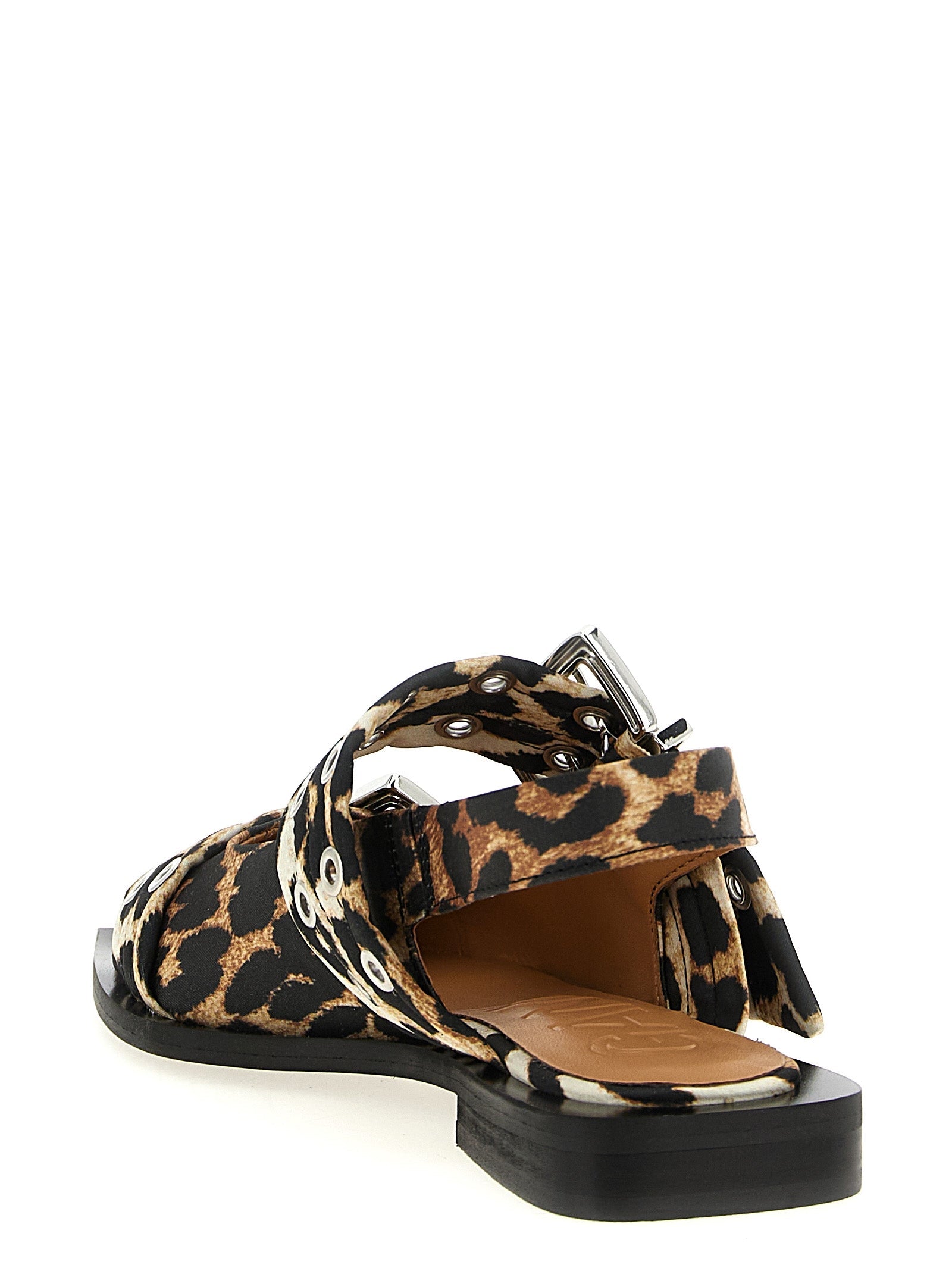 Ganni Multicolor Polyester Ballet Flats