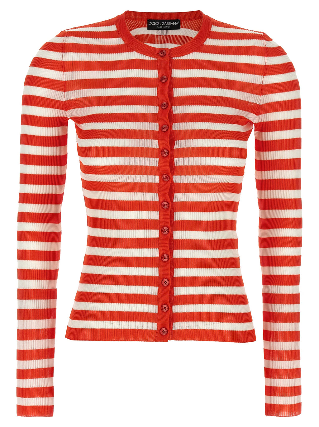 Dolce & Gabbana Orange Viscose Cardigan