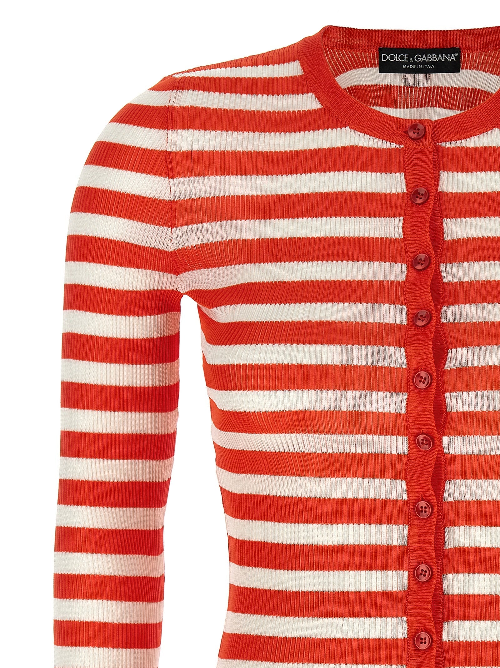 Dolce & Gabbana Orange Viscose Cardigan
