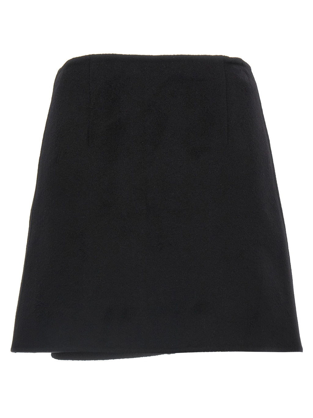 Ermanno Scervino Black Virgin Wool Long Skirt