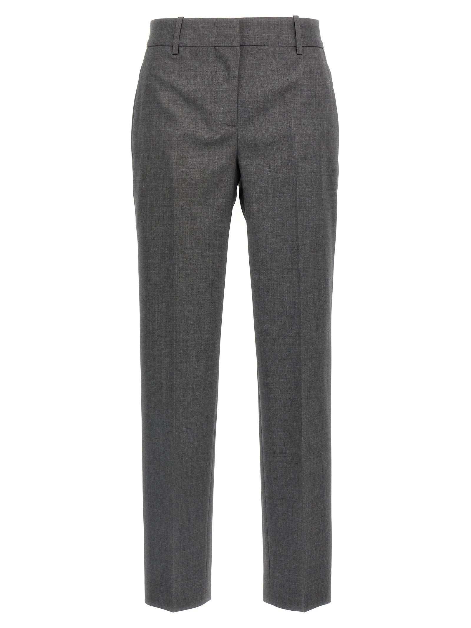 Ermanno Scervino Gray Virgin Wool Dress Pants