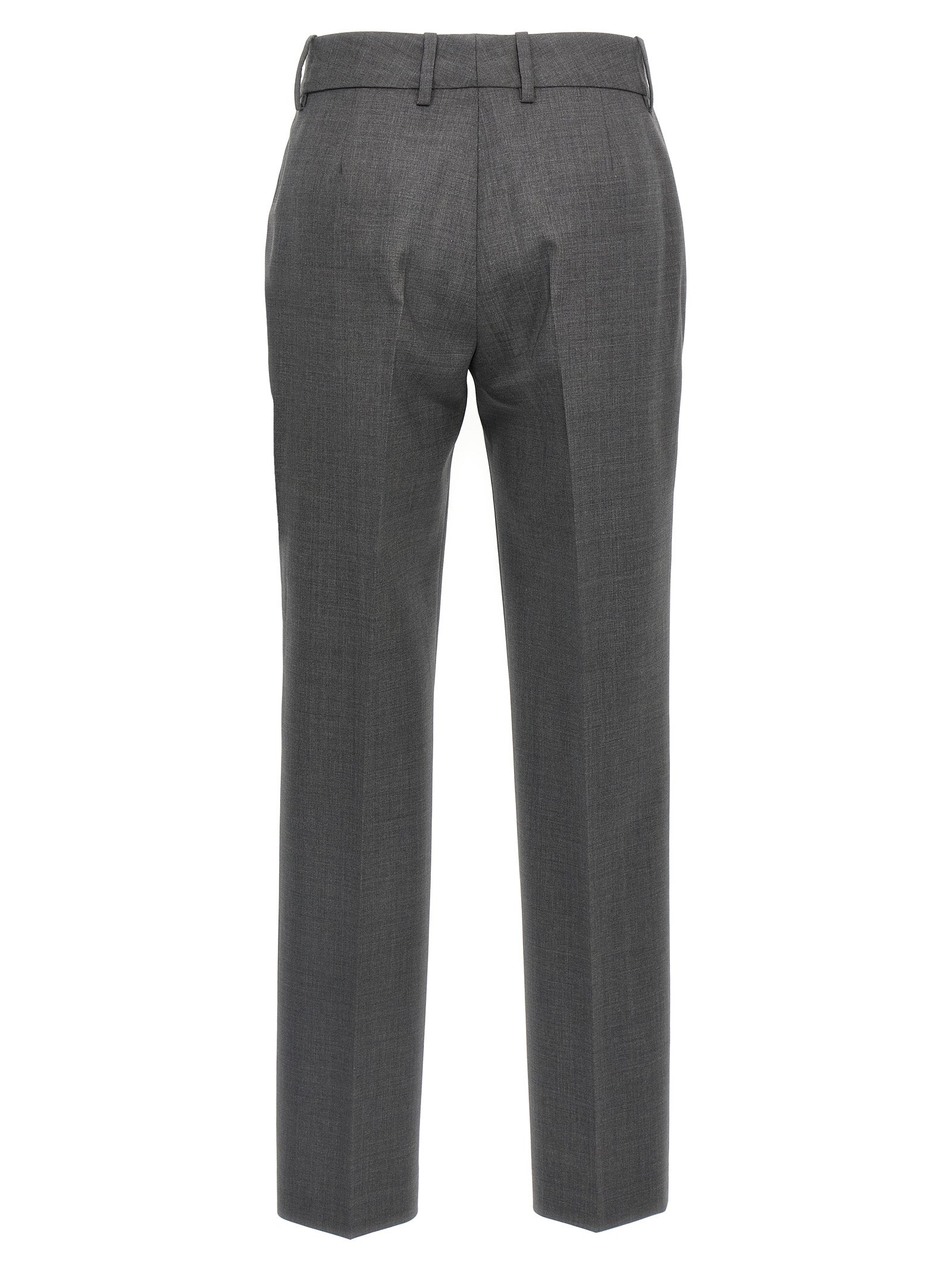 Ermanno Scervino Gray Virgin Wool Dress Pants