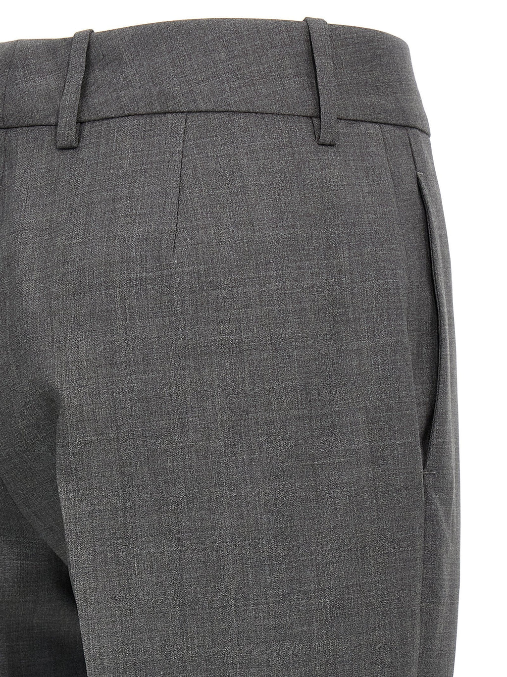 Ermanno Scervino Gray Virgin Wool Dress Pants