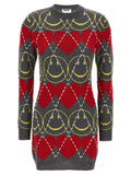 Moschino Multicolor Wool Short Dress