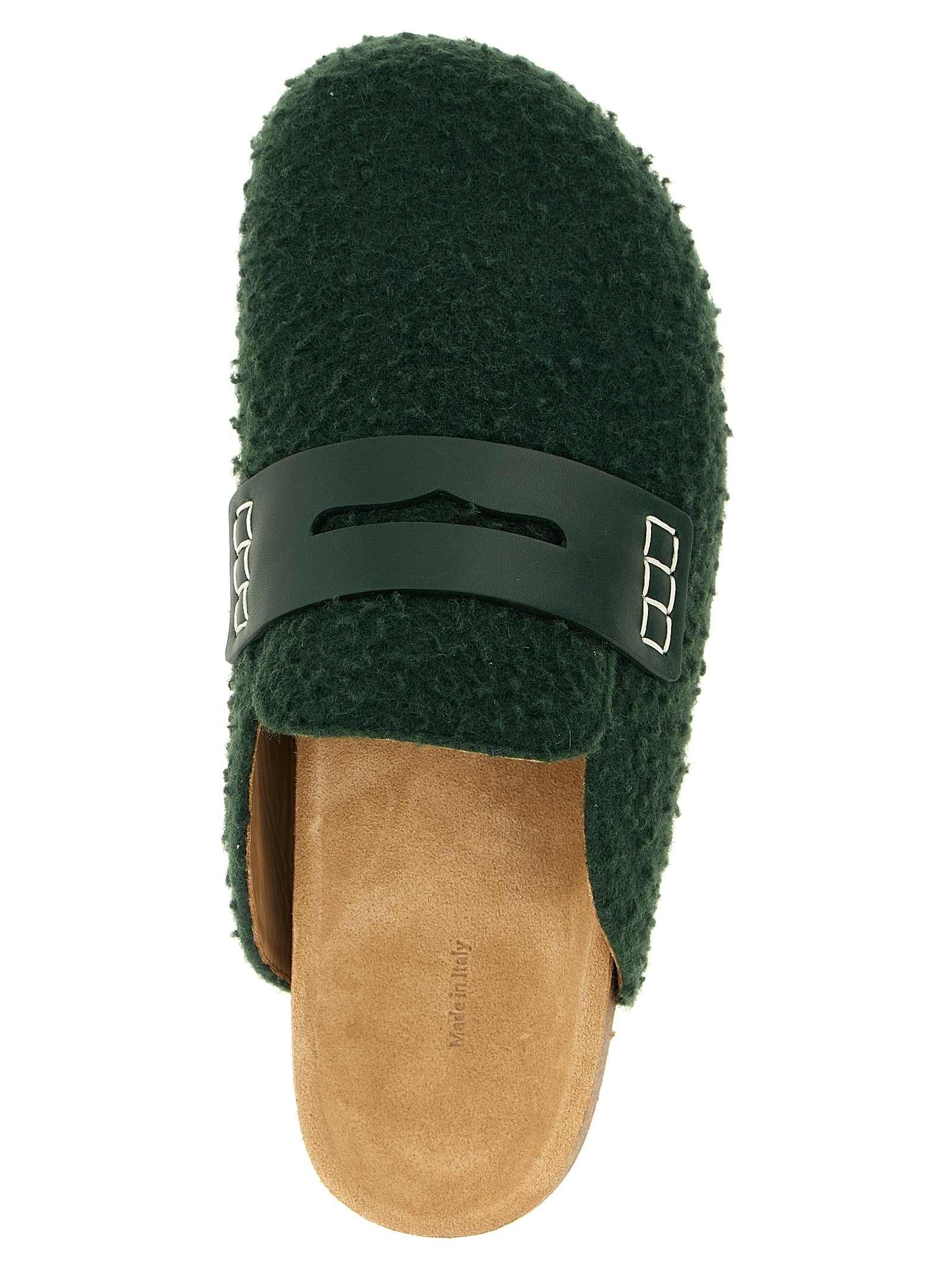 J.W.Anderson Bicolor Virgin Wool Slip-On Loafers