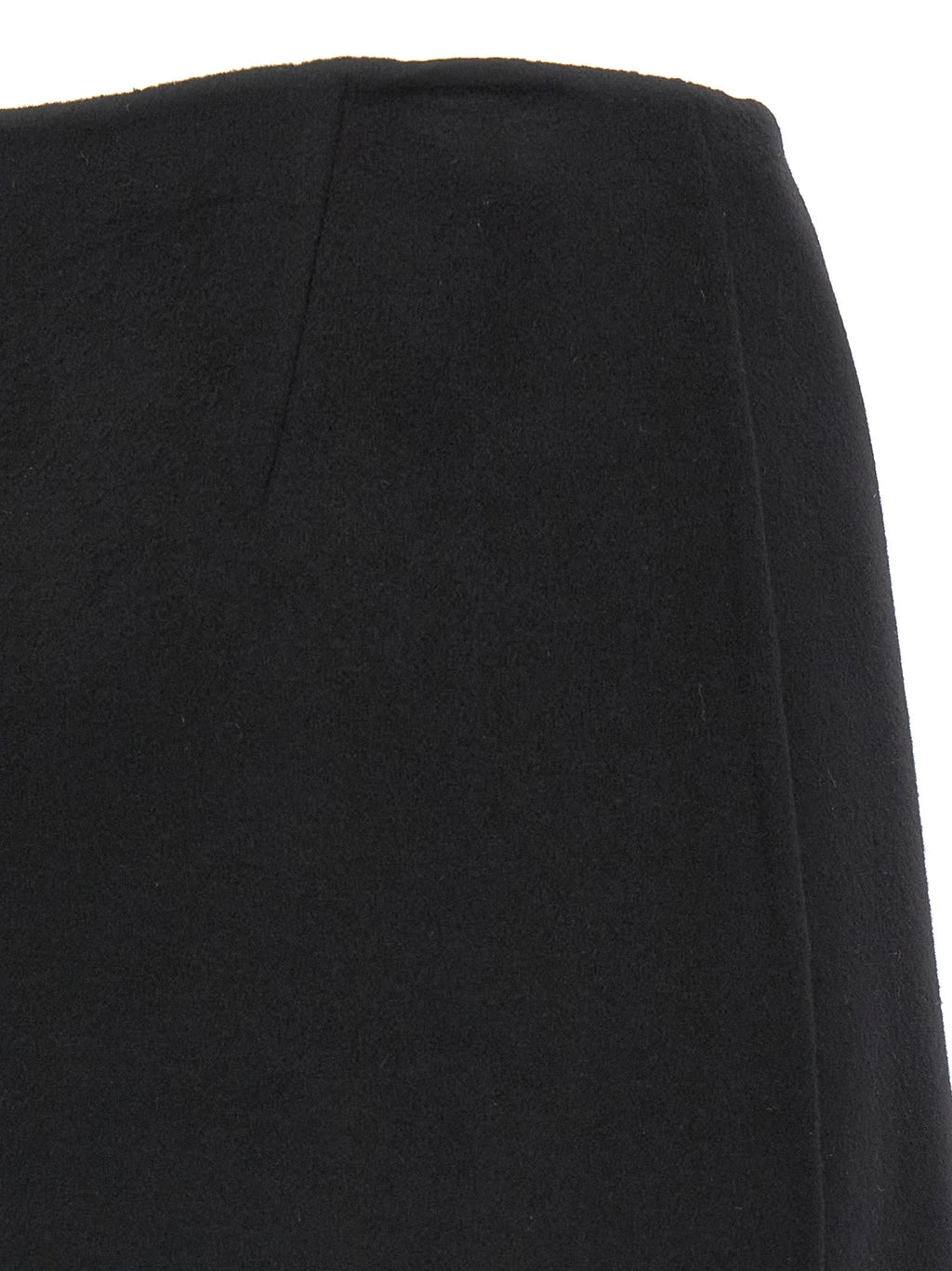 Ermanno Scervino Black Virgin Wool Long Skirt