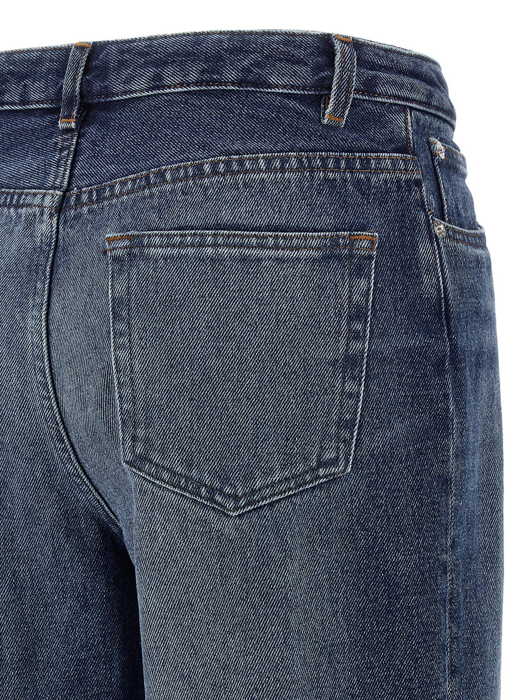 A.P.C. Blue Cotton Jeans Denim
