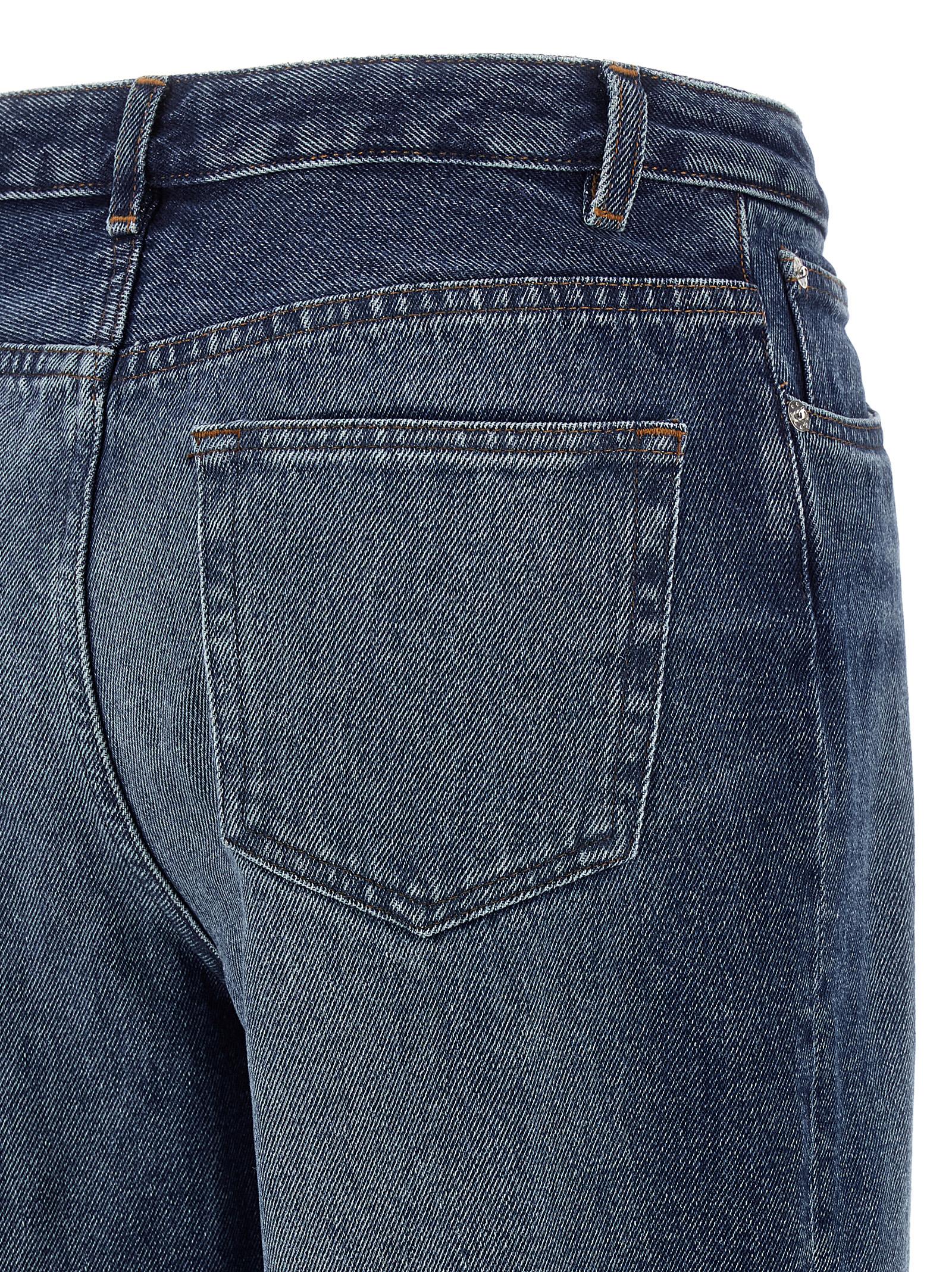A.P.C. Blue Cotton Jeans Denim