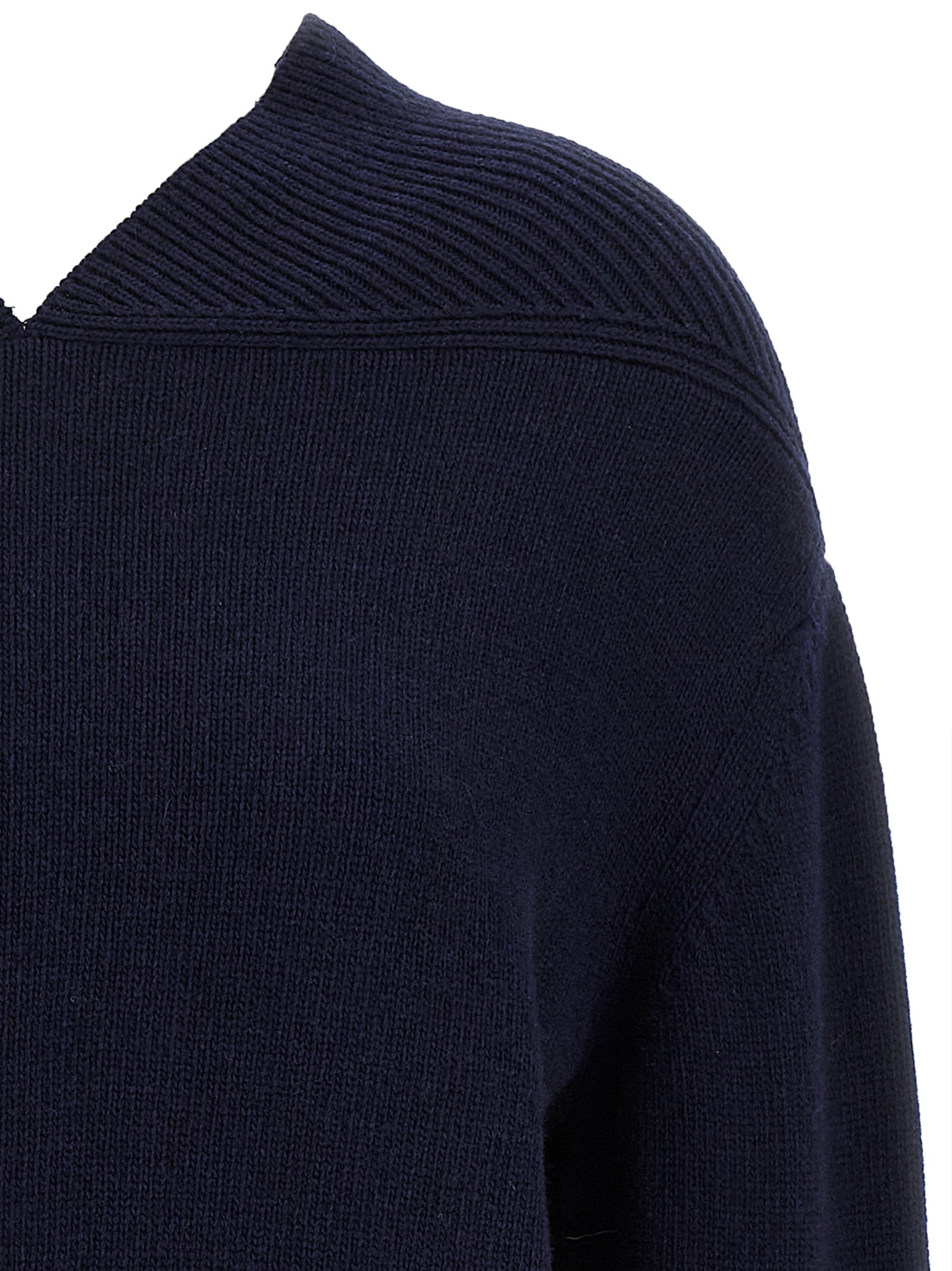 Victoria Beckham Blue Wool Cardigan