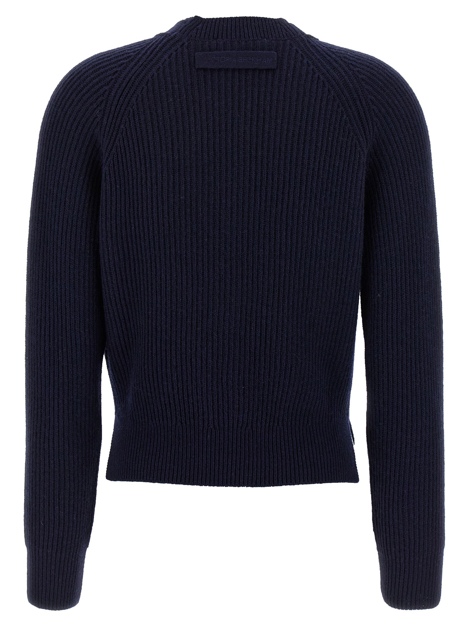 Victoria Beckham Blue Wool Cardigan