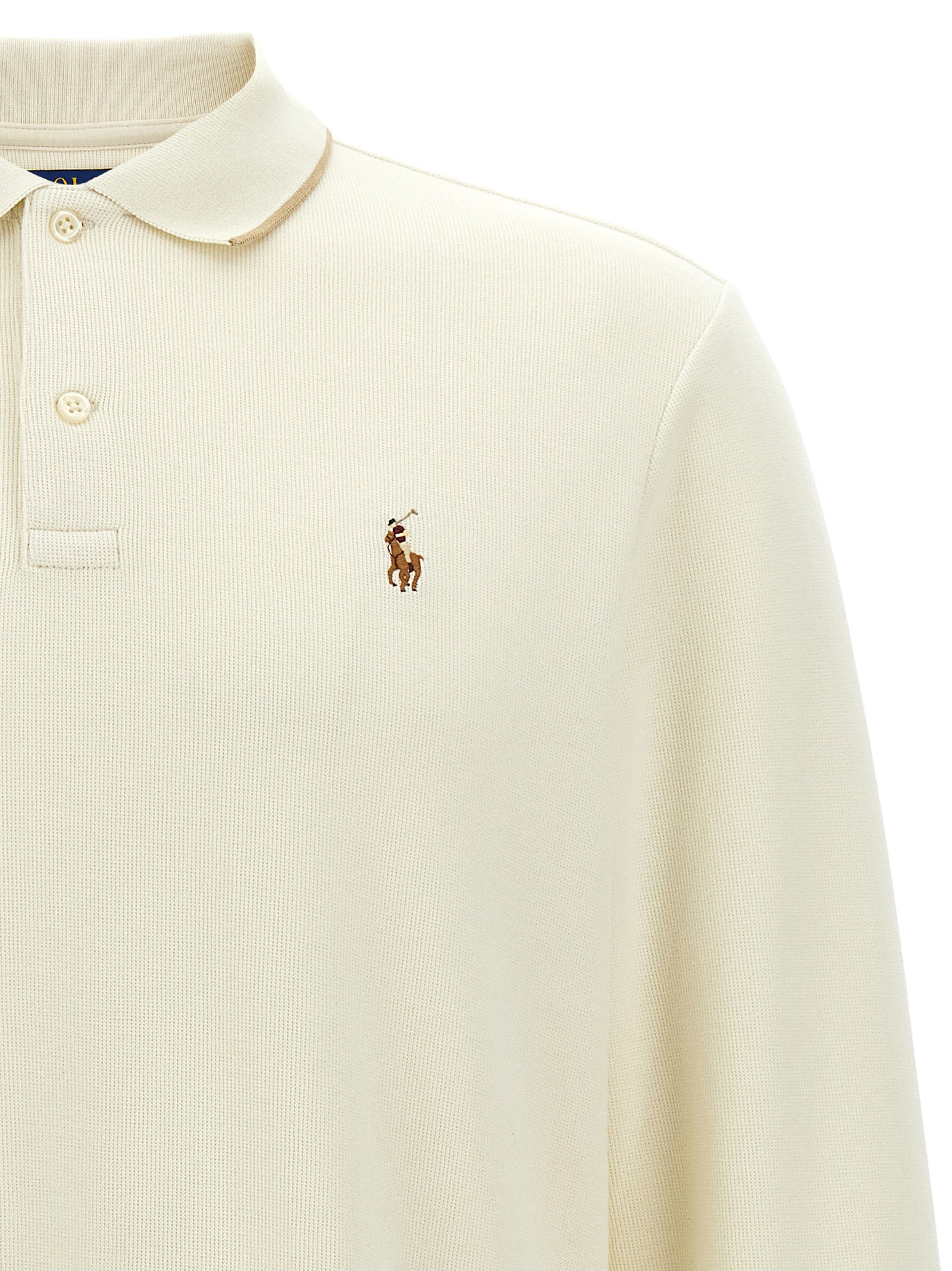 Polo Ralph Lauren Beige Cotton Polo Shirt