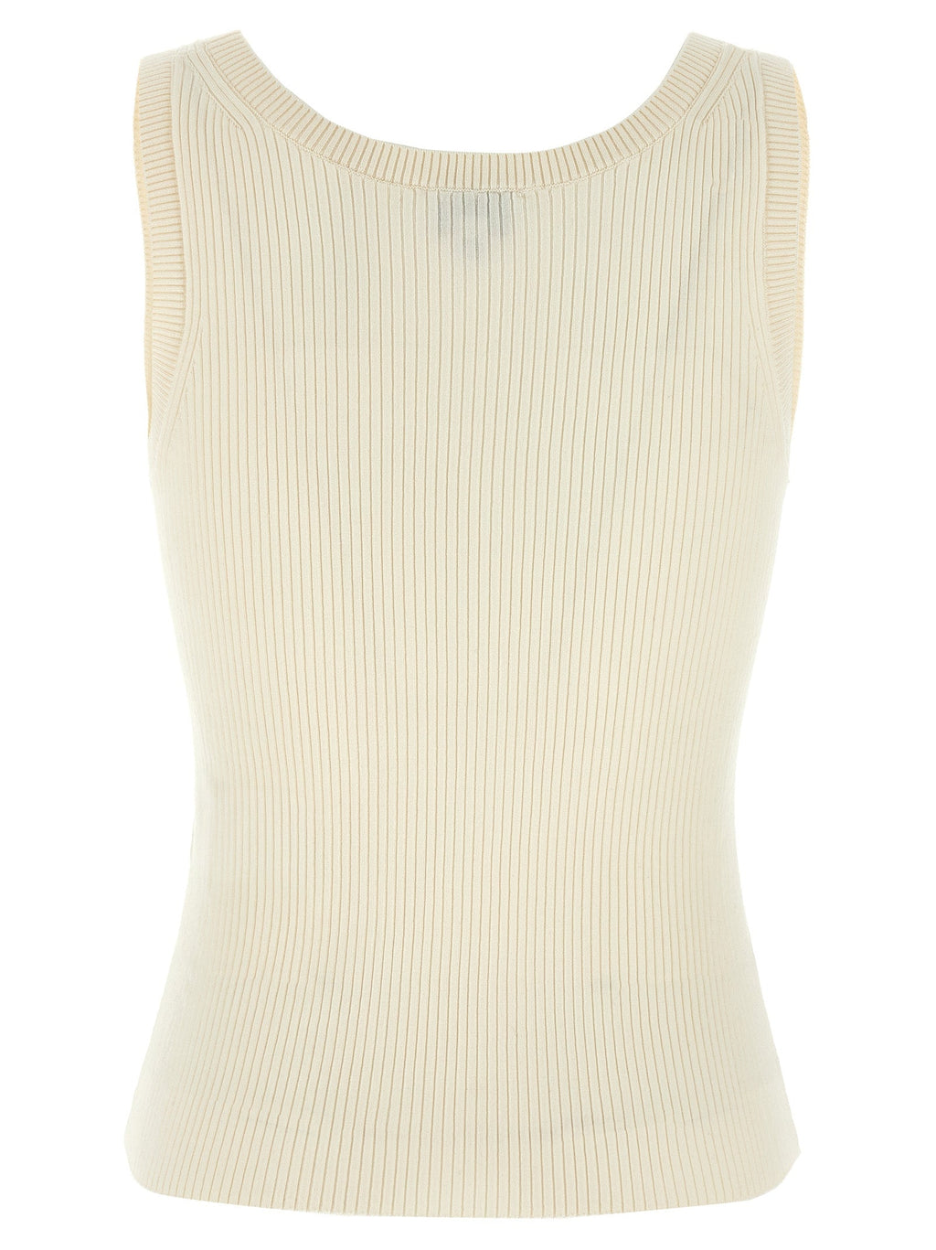Kenzo White Viscose Sleeveles T-Shirt