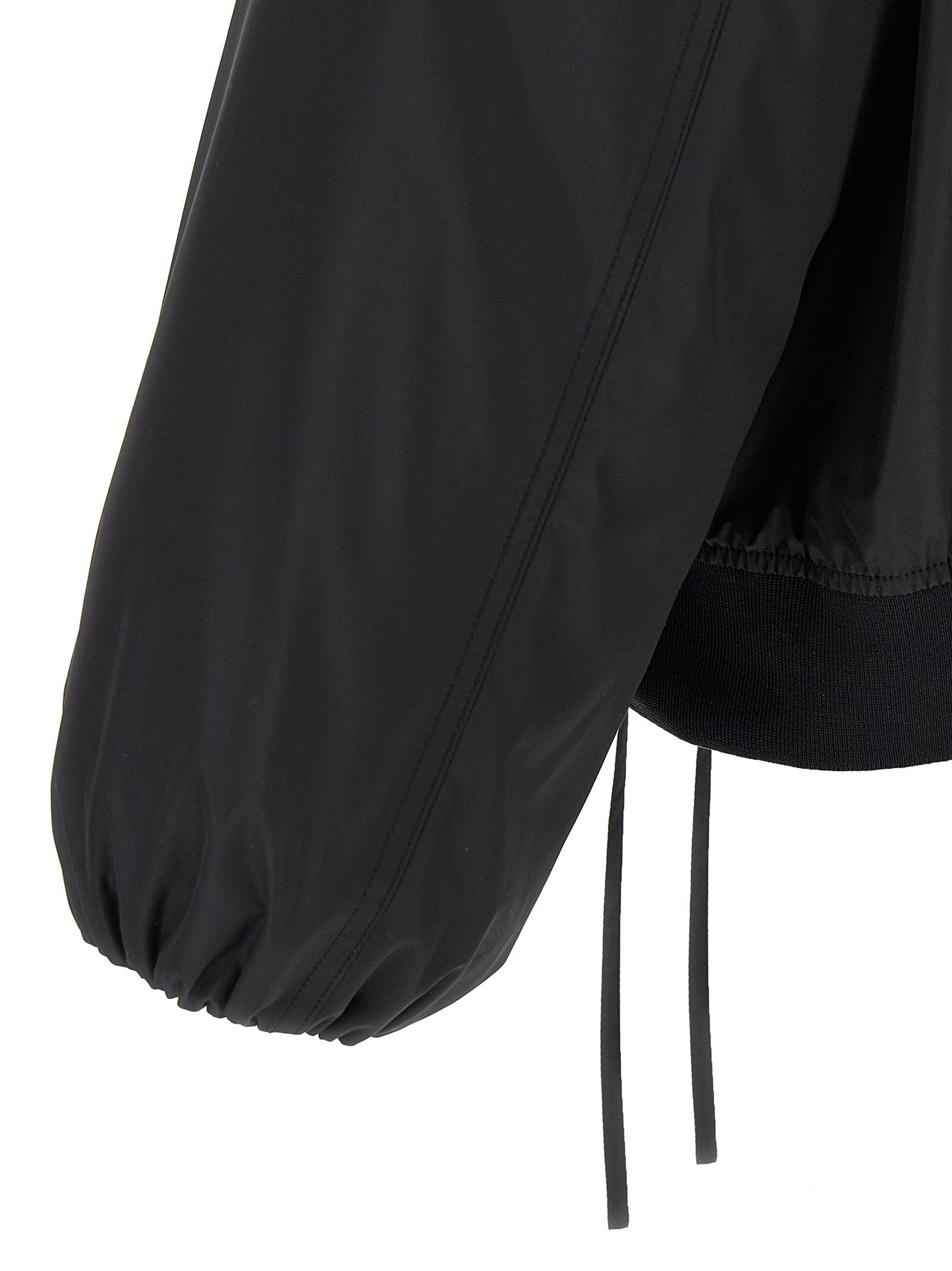Jil Sander Black Polyester Bomber