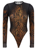 Jean Paul Gaultier Multicolor Polyamide Bodysuit