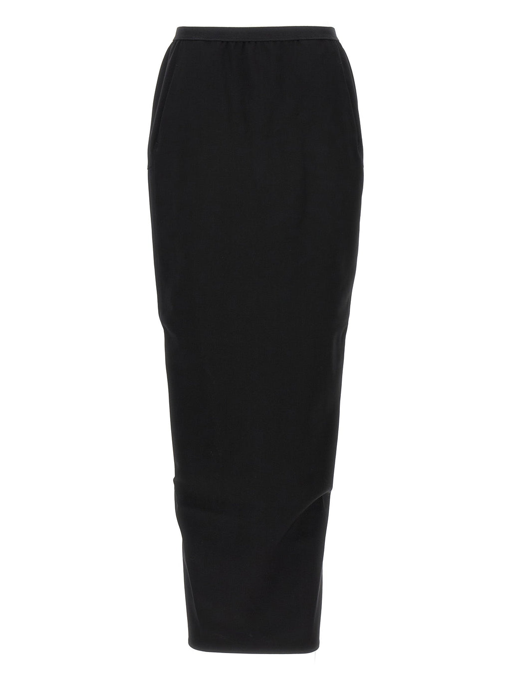 Rick Owens Black Wool Mini Skirt