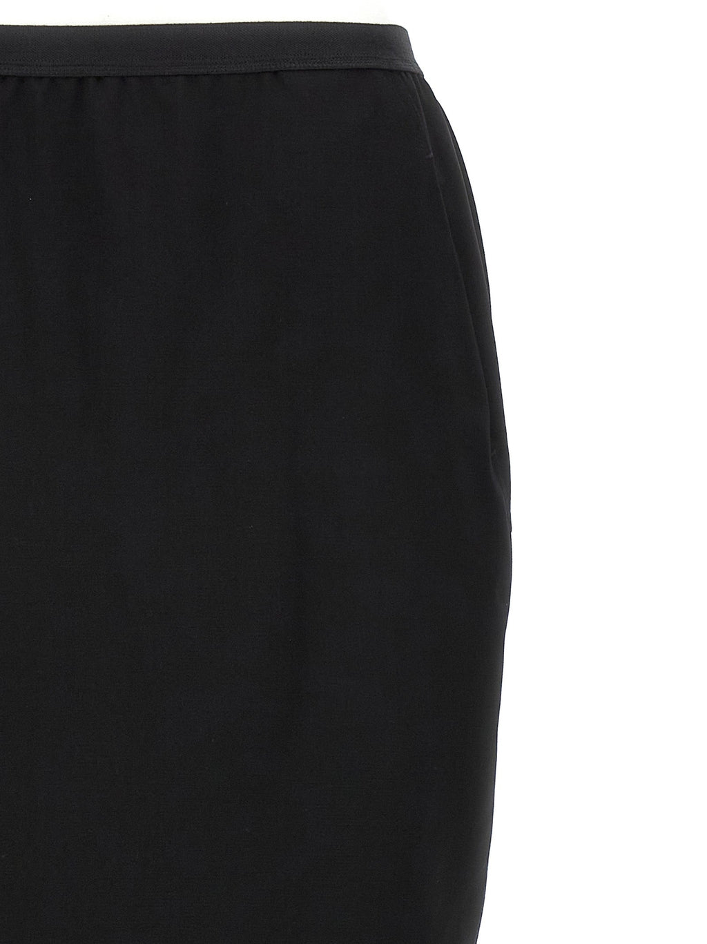 Rick Owens Black Wool Mini Skirt