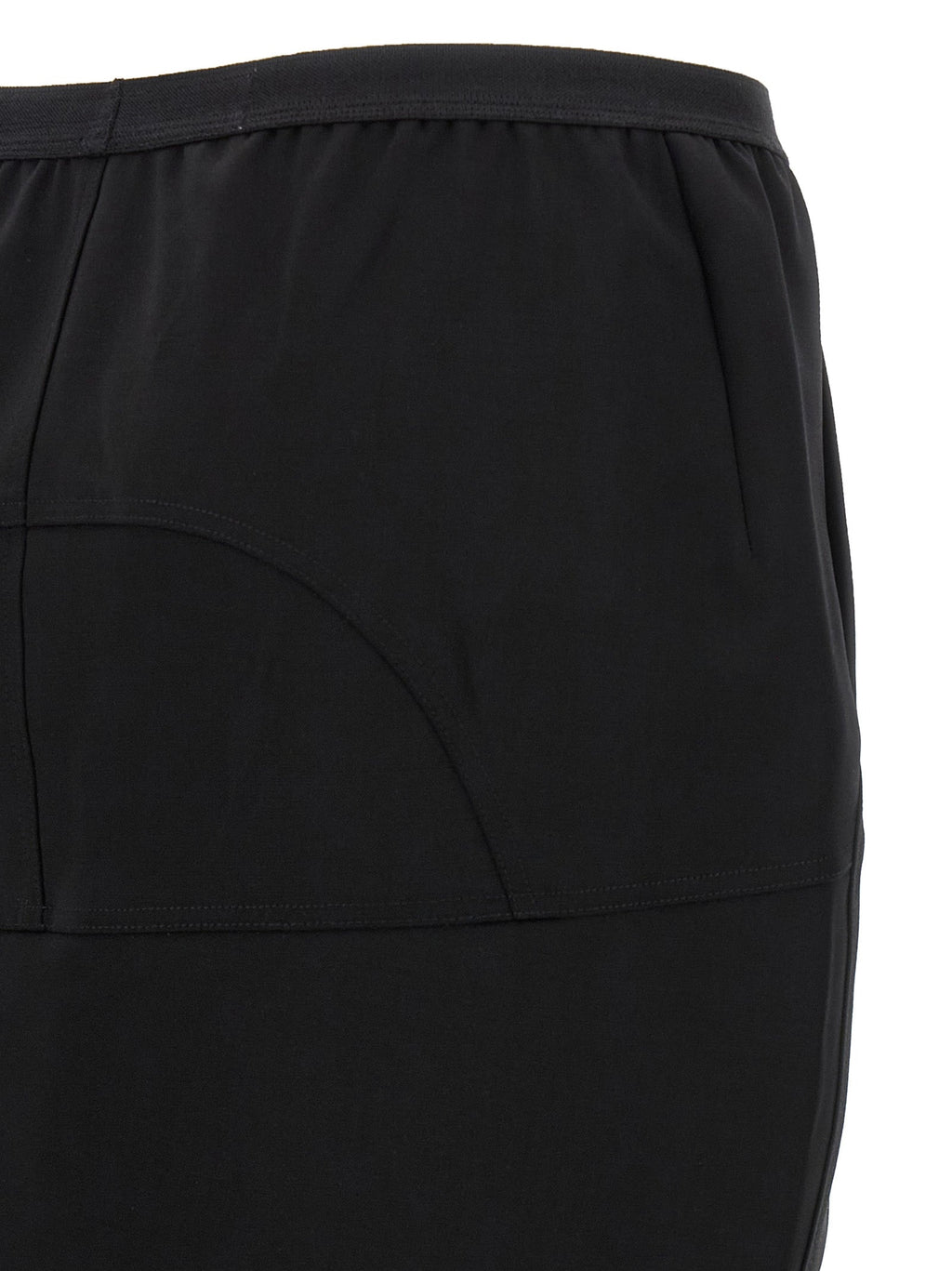Rick Owens Black Wool Mini Skirt