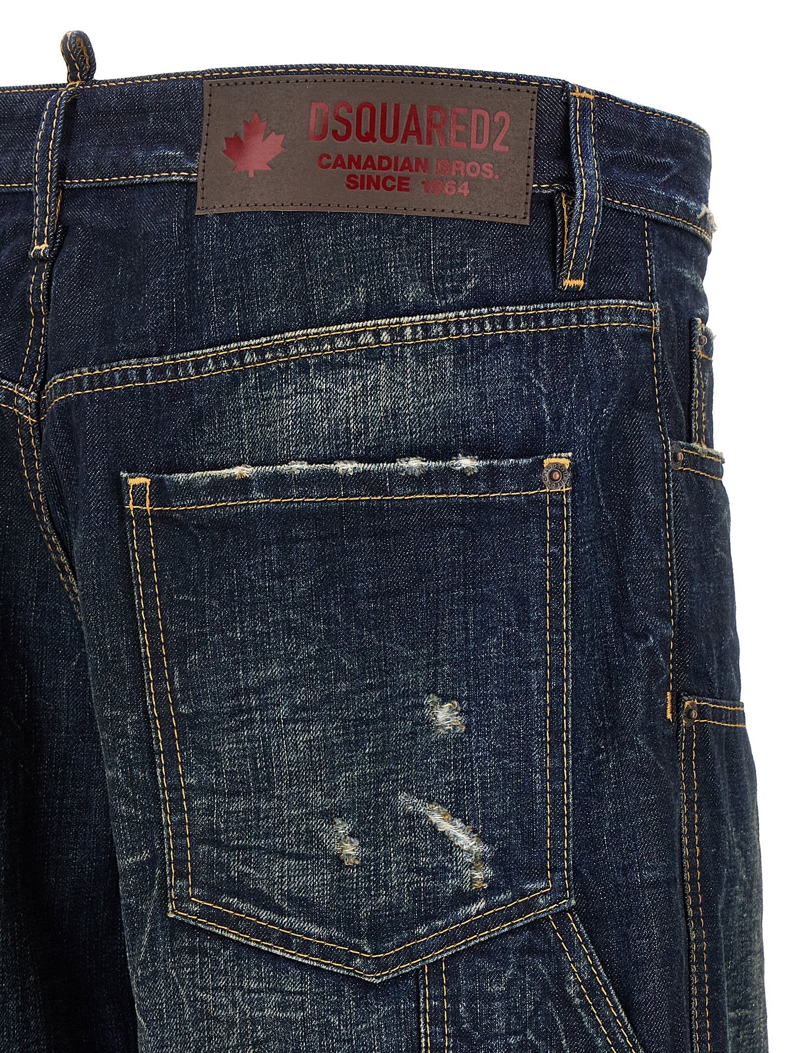 Dsquared² Blue Cotton Jeans Denim