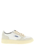 Autry Beige Cowhide Low Top Sneakers