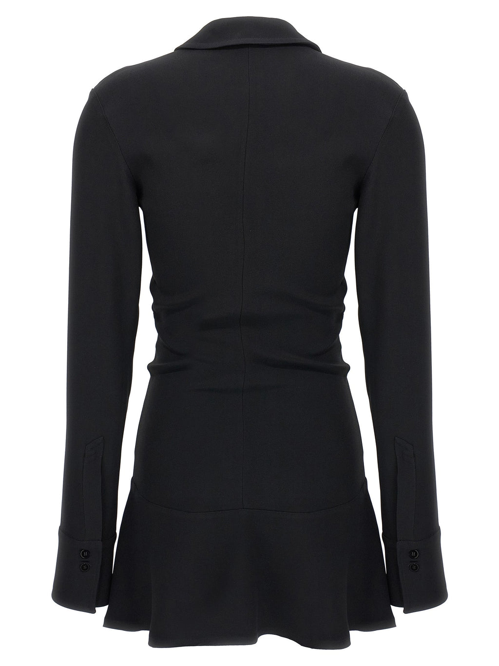 The Attico Black Marabou Short Dress