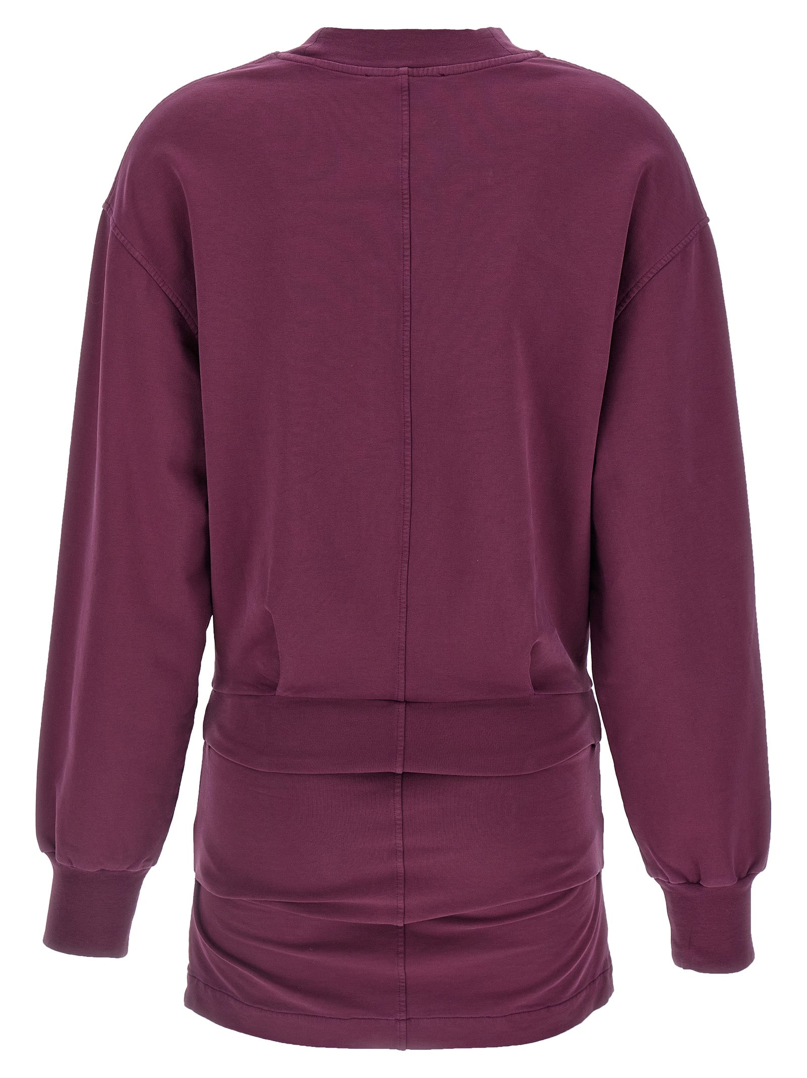 The Attico Bordeaux Cotton Short Dress
