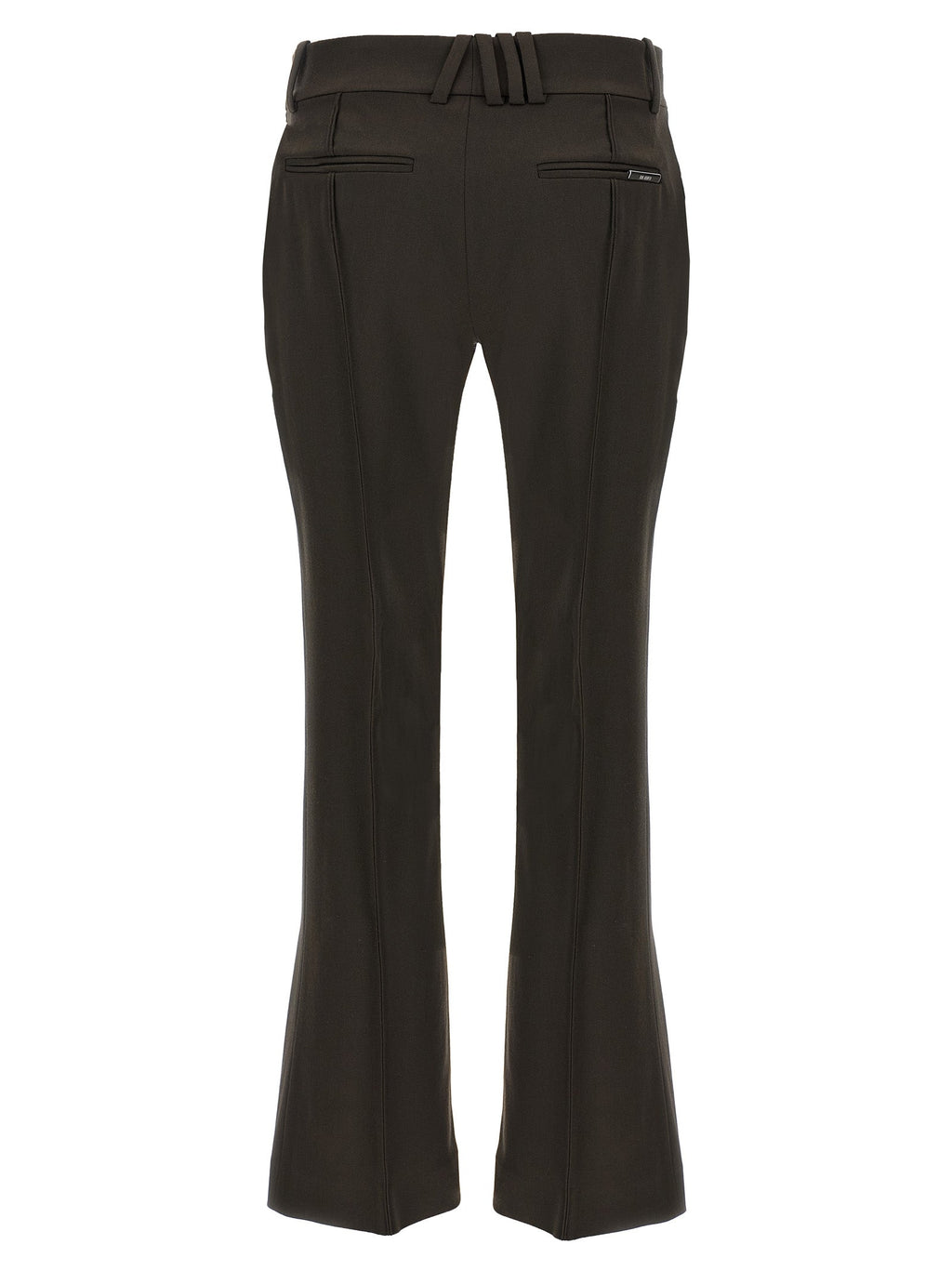 The Attico Brown Virgin Wool Flared Pants