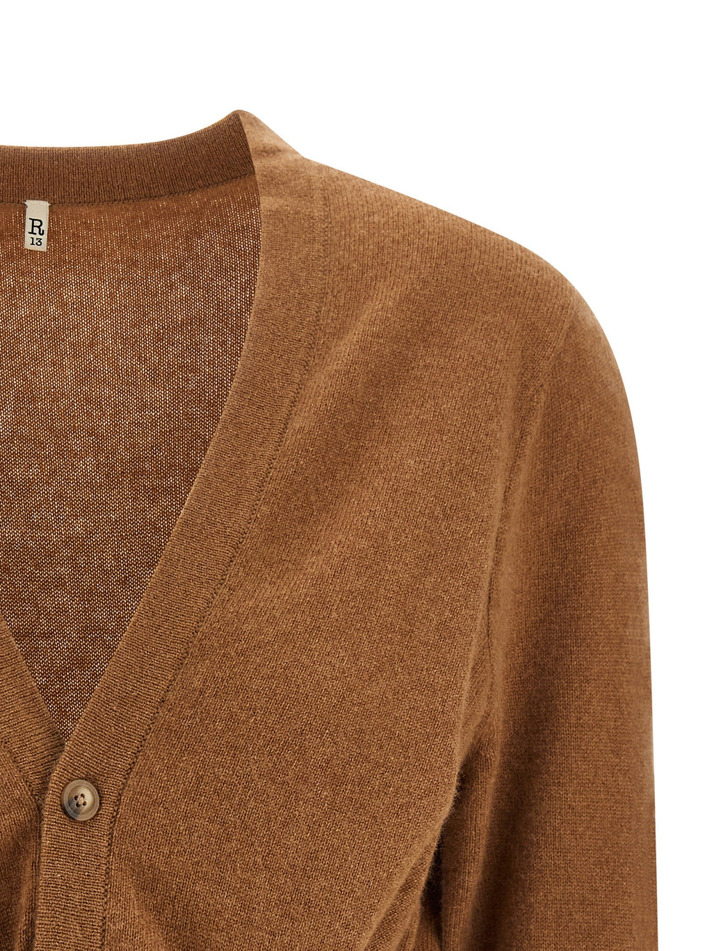 R13 Brown Cashmere Cardigan