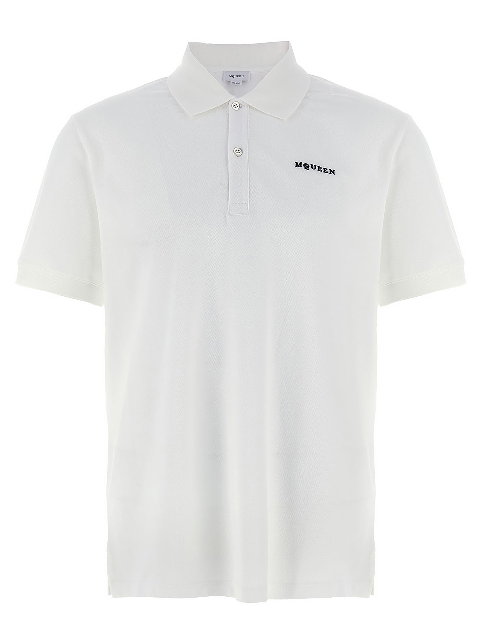 Alexander McQueen Bicolor Cotton Polo Shirt