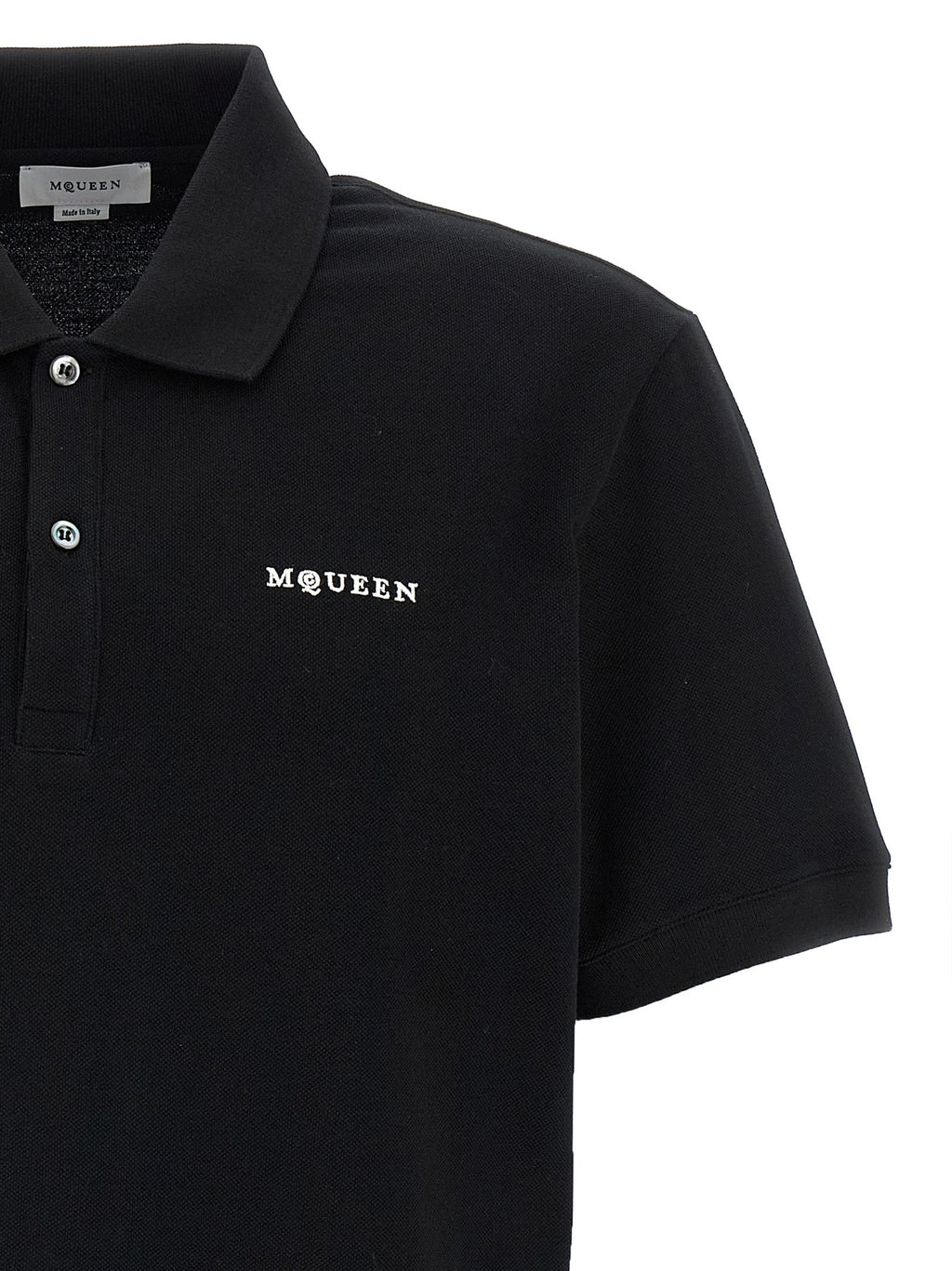 Alexander McQueen Bicolor Cotton Polo Shirt