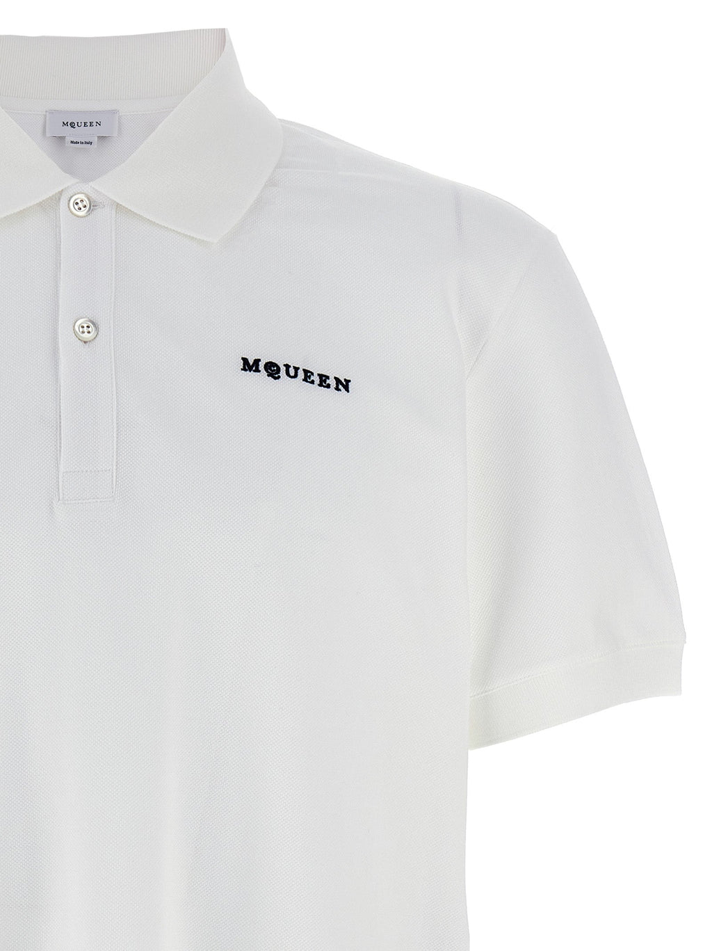 Alexander McQueen Bicolor Cotton Polo Shirt
