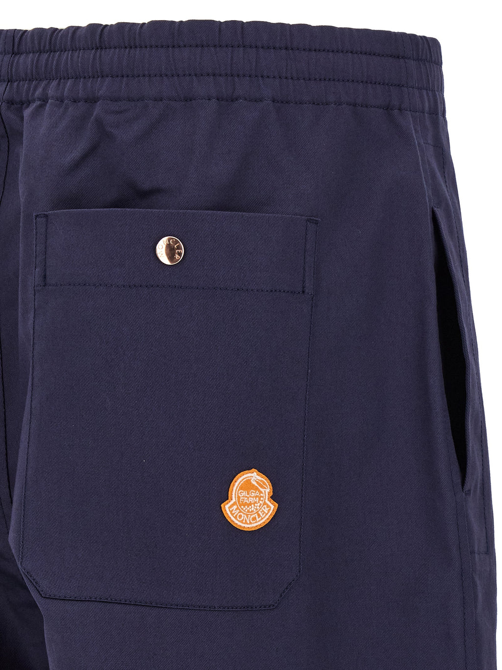 MONCLER GENIUS Blue Cotton Casual Pants