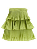 Valentino Garavani Bicolor Silk Long Skirt