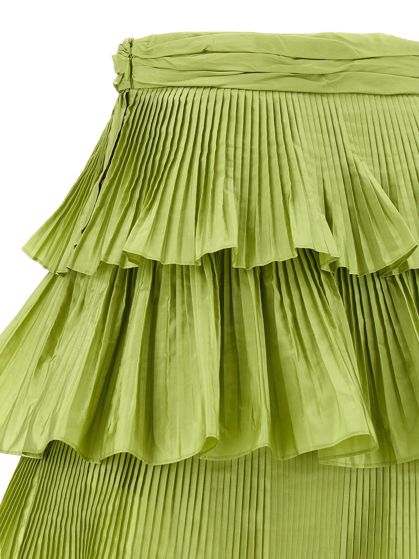 Valentino Garavani Bicolor Silk Long Skirt