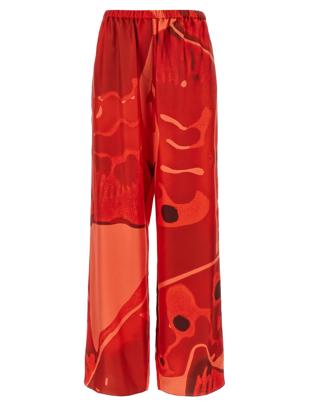 Ferragamo Multicolor Silk Casual Pants