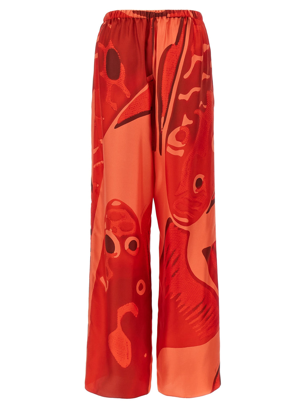 Ferragamo Multicolor Silk Casual Pants