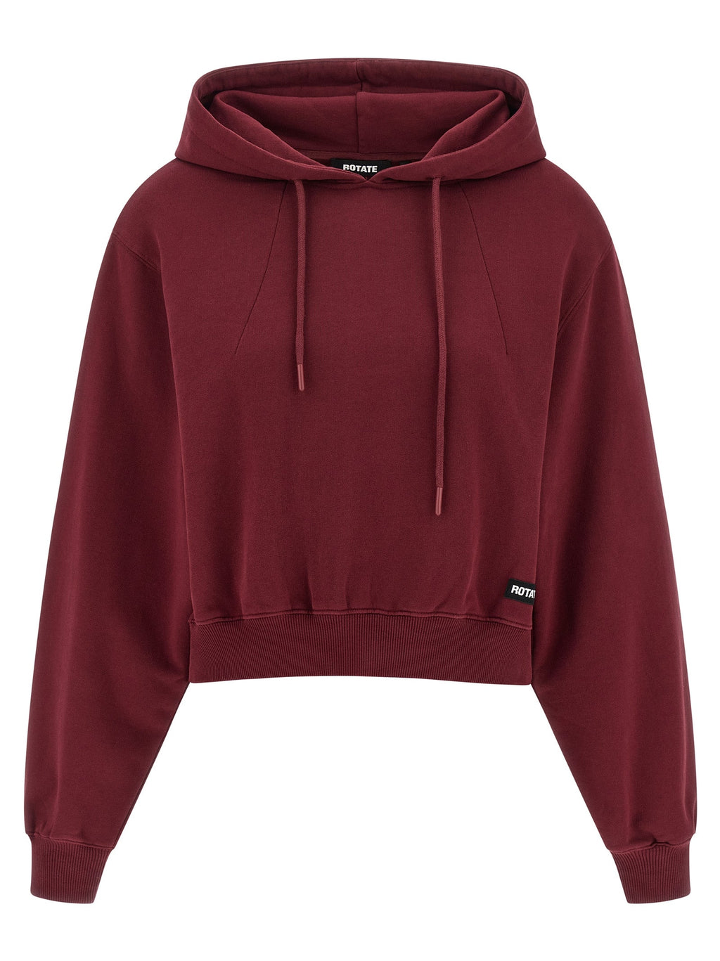 ROTATE BIRGER CHRISTENSEN Bordeaux Cotton Hoodie