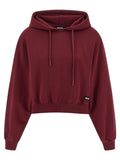 ROTATE BIRGER CHRISTENSEN Bordeaux Cotton Hoodie