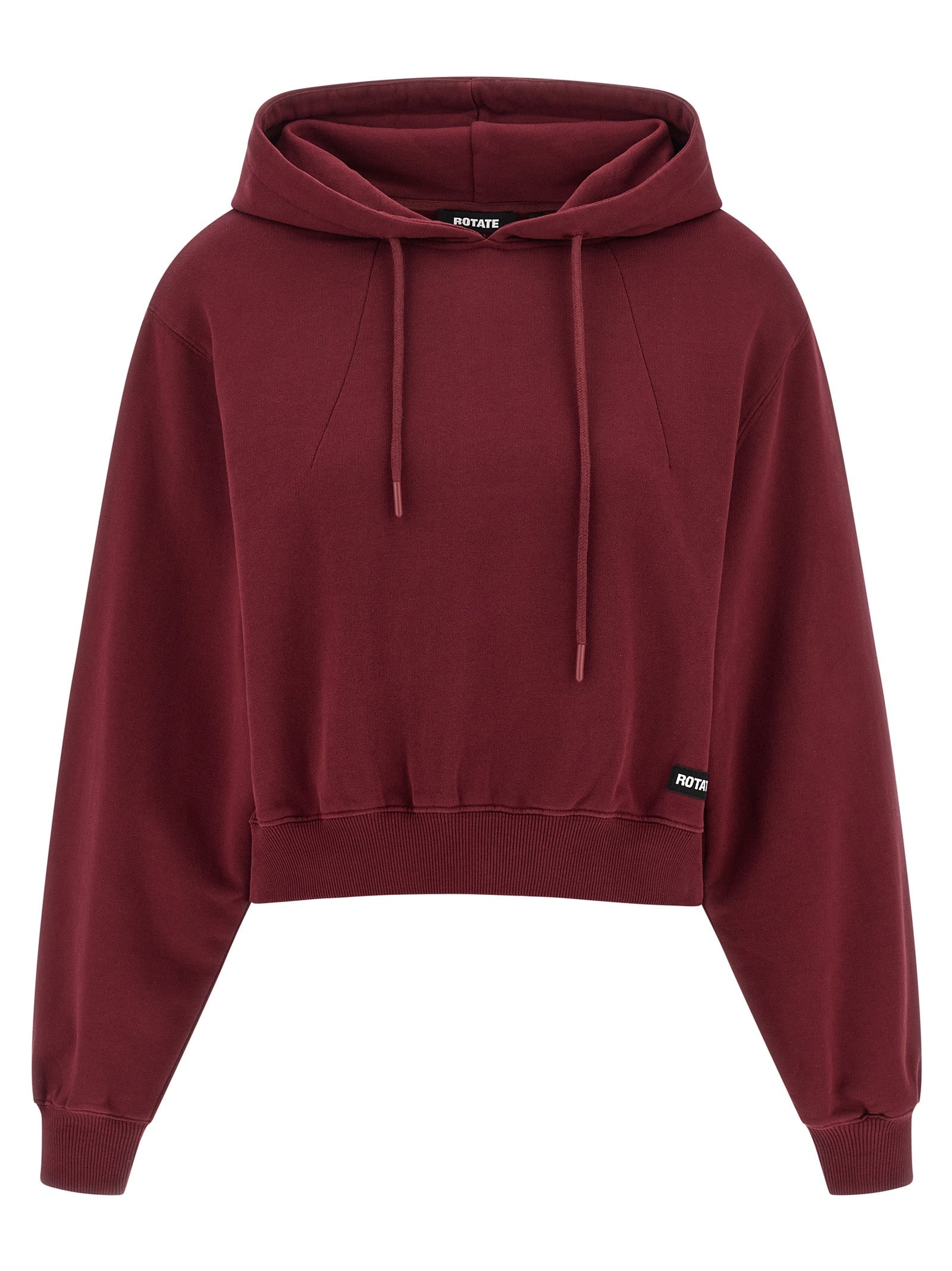 ROTATE BIRGER CHRISTENSEN Bordeaux Cotton Hoodie