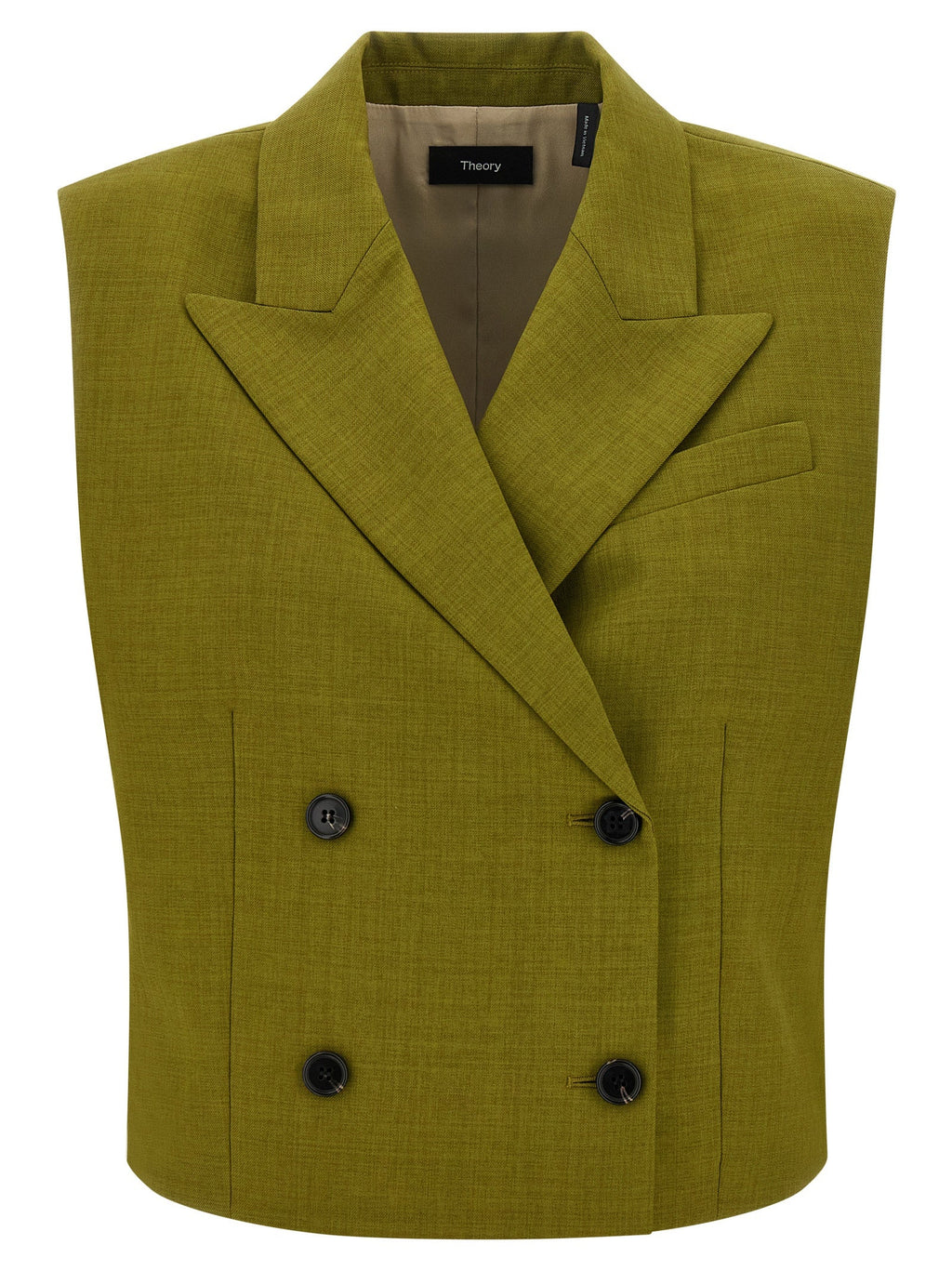 Theory Bicolor Polyester Sleeveless Jacket