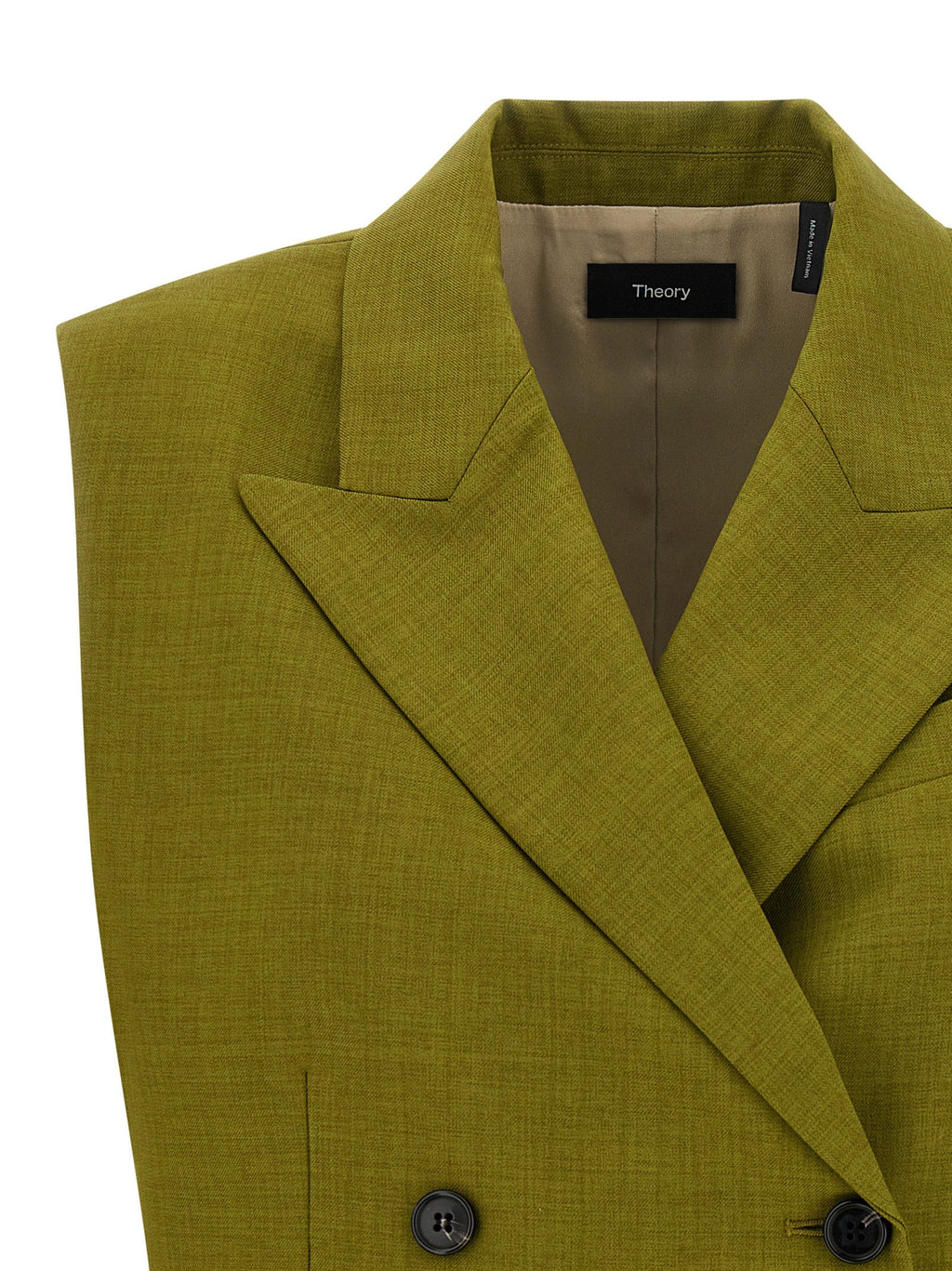 Theory Bicolor Polyester Sleeveless Jacket