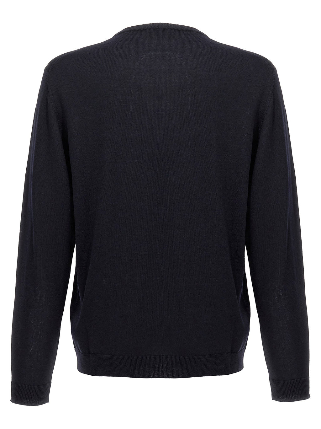 Roberto Collina Blue Merino Wool Cardigan