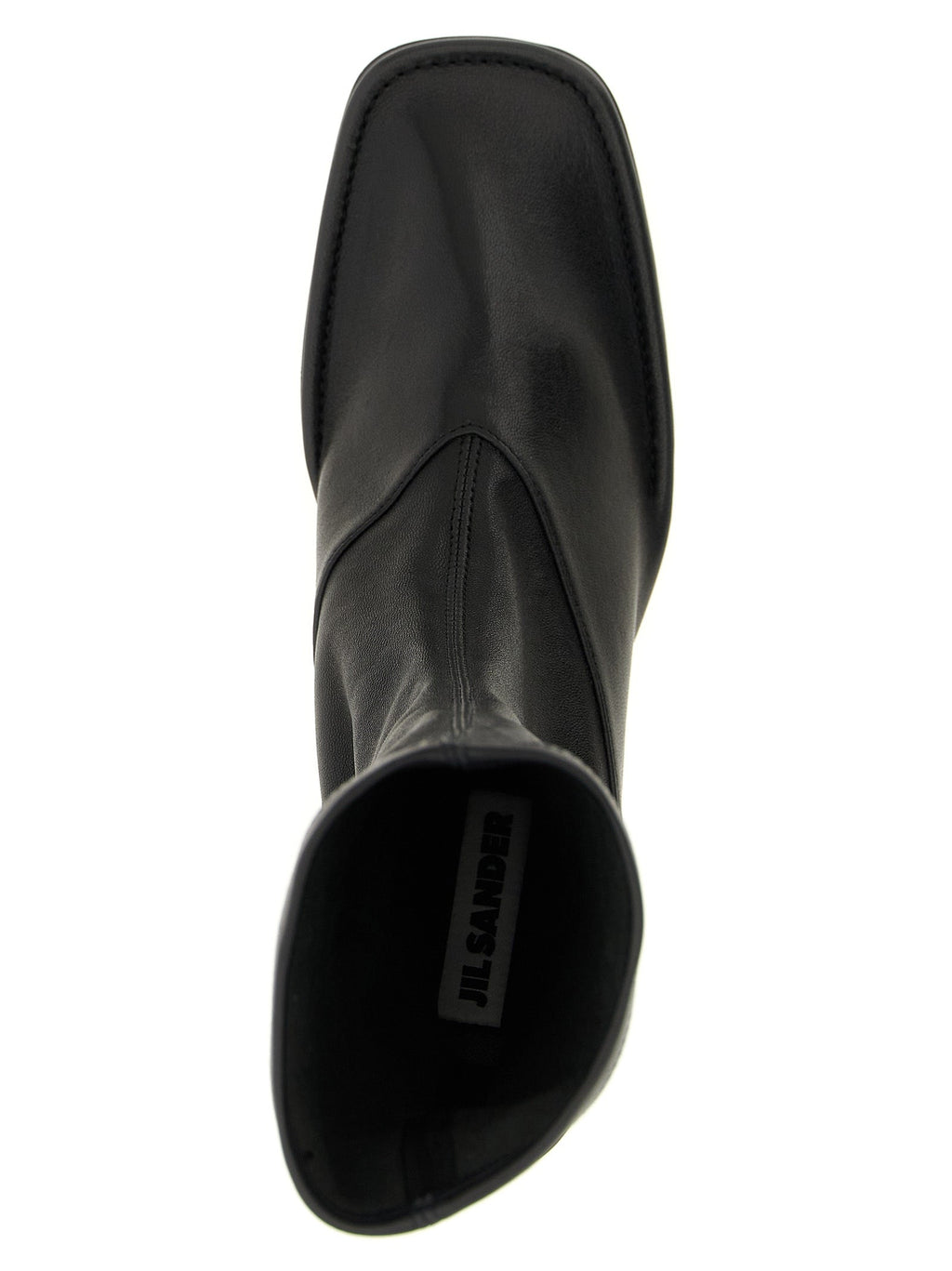 Jil Sander Black Lamb Leather Ankle Boots