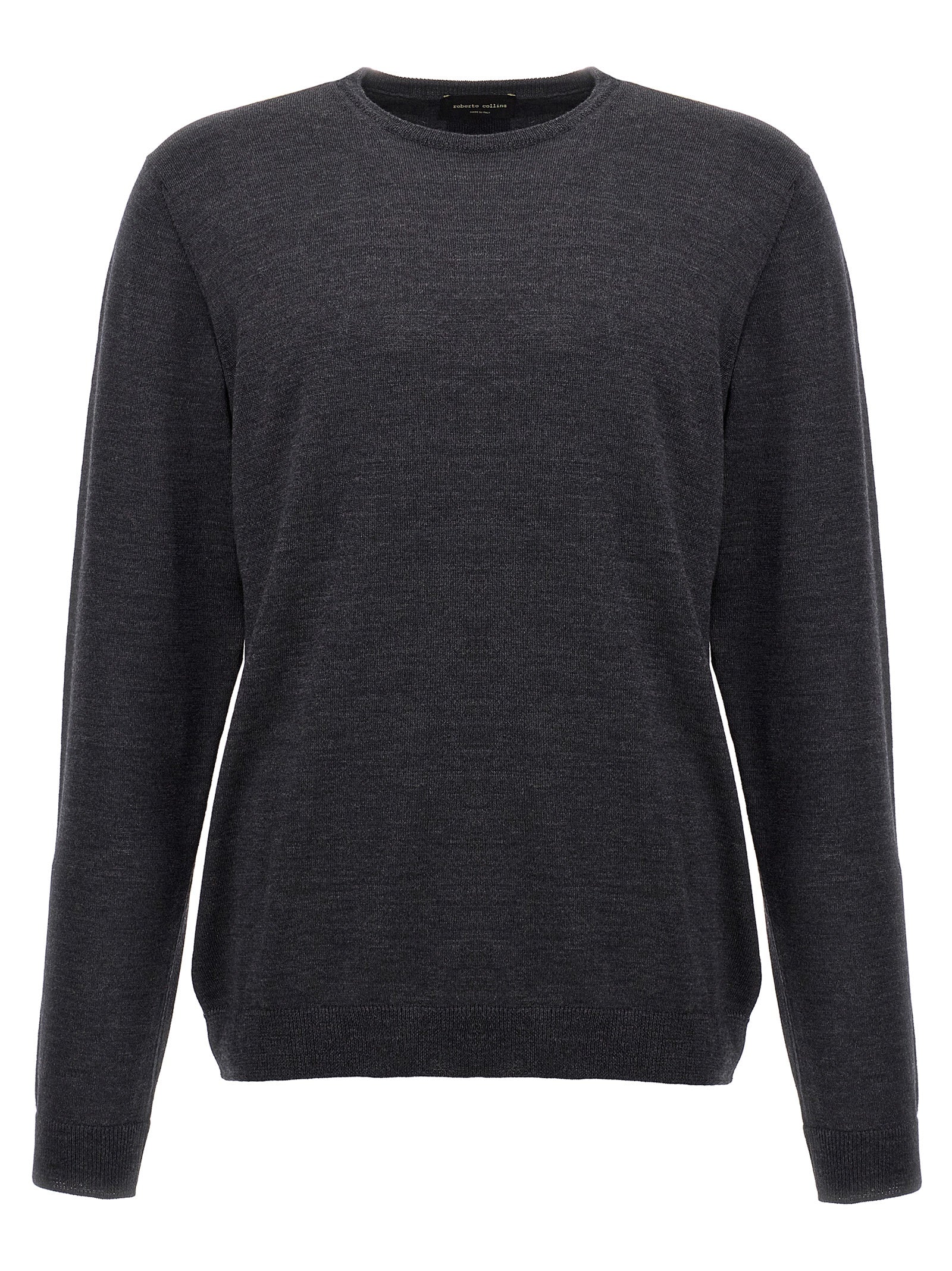 Roberto Collina Gray Merino Wool Cardigan