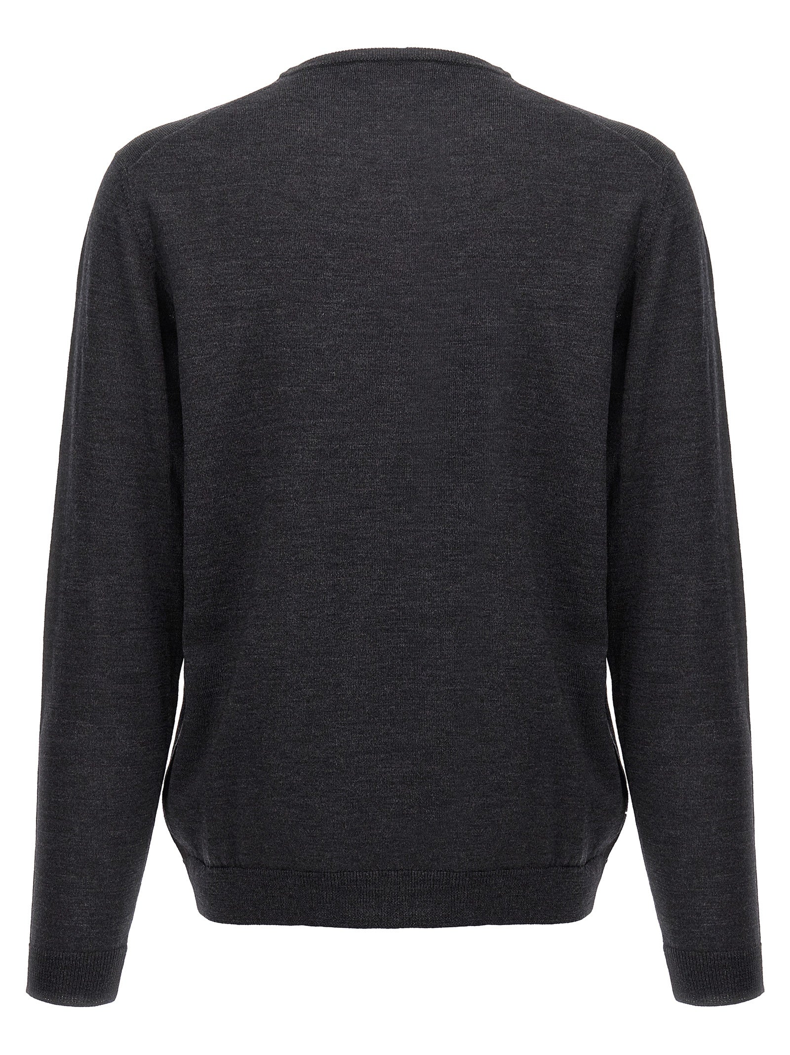 Roberto Collina Gray Merino Wool Cardigan