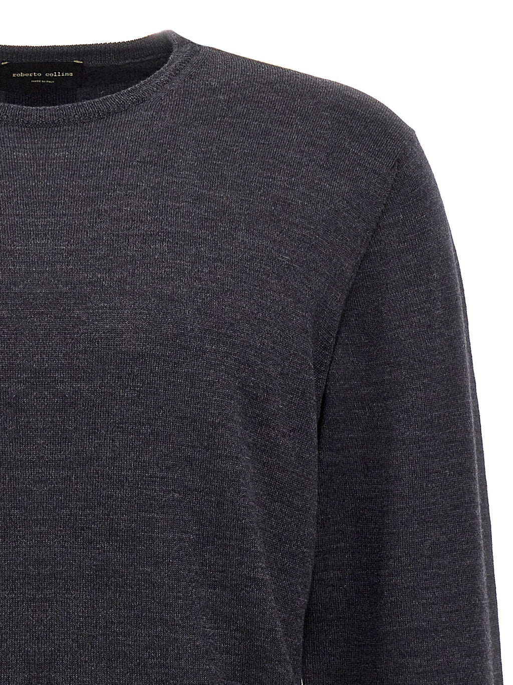 Roberto Collina Gray Merino Wool Cardigan