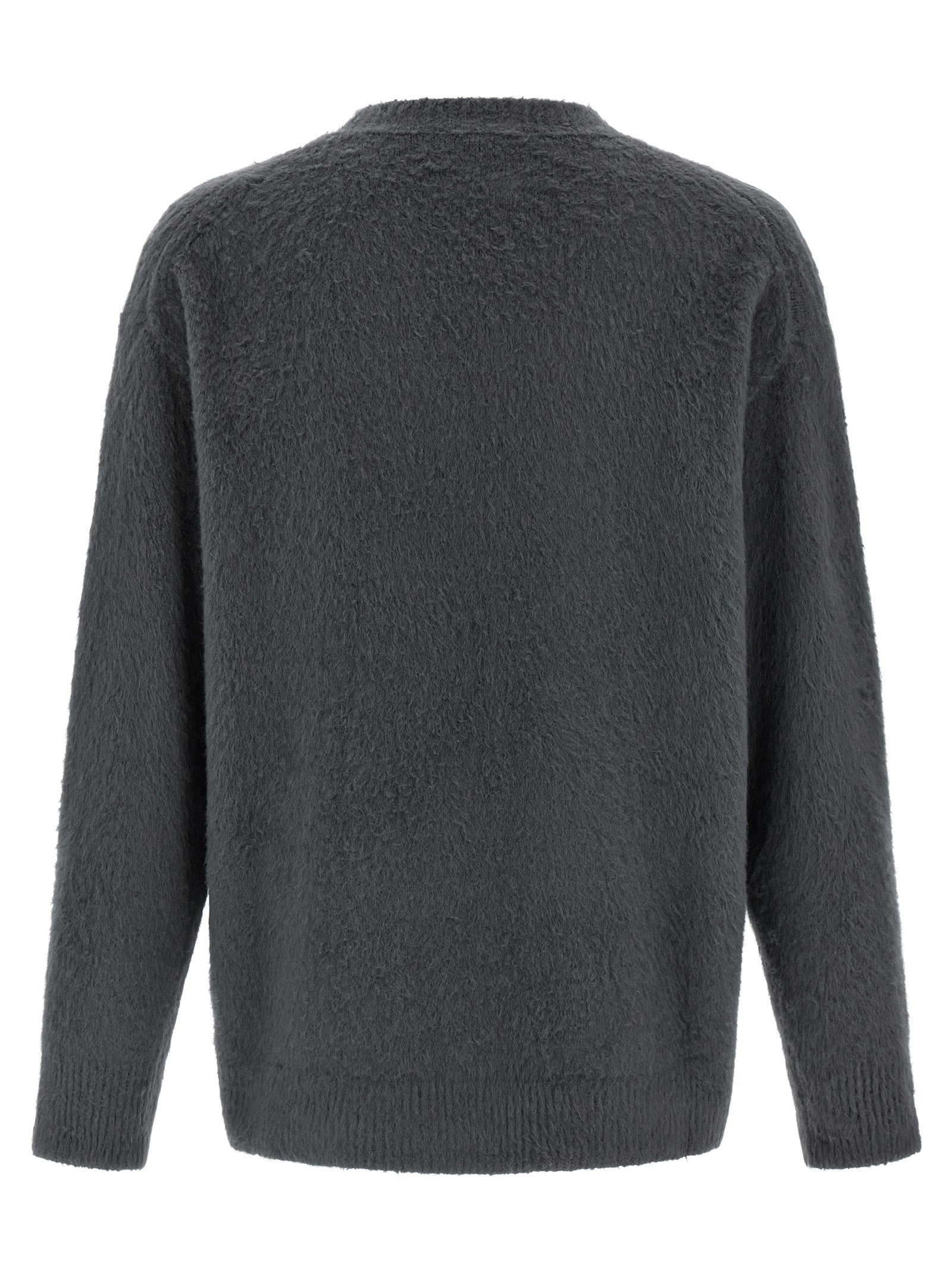 Roberto Collina Gray Cotton Cardigan